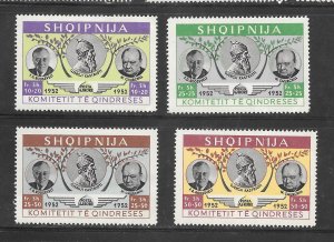 Albania # 1952 MNH Roosevelt, Kastrioti, Churchill unissued Collection / Lot