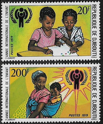 Djibouti #489-90 MNH Set - Year of the Child