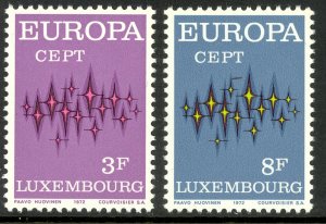 LUXEMBOURG 1972 EUROPA Set Sc 512-513 MNH