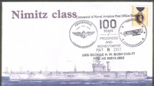 USS George H. W. Bush CVN77 2011 Everett Cover