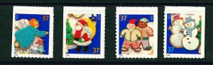 US Scott # 3957 - 3960 / Christmas Cookies 2005 Set of Singles MNH