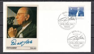 Germany, Scott cat. 9n456. Conductor R. Stolz issue. First day cover. ^