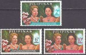 Philippines 1965 MNH Stamps Scott 931-933 Visit of Princess Beatrix Netherlands