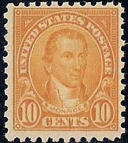 591 10 cent Monroe, Orange Stamp mint OG NH F-VF