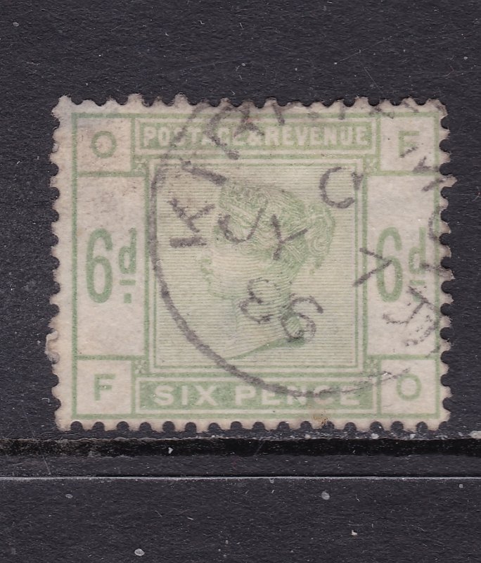 Great Britain a used QV 6d from 1883