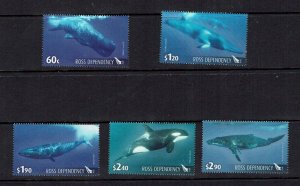 Ross Dependency: 2010, Whales of the Southern Ocean, MNH Set.