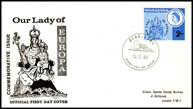 Gibraltar 182 Typed FDC