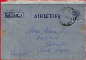 aa2310 -  AUSTRALIA  - Postal History -  STATIONERY AEROGRAMME to ENGLAND  1952