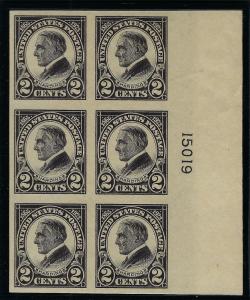 *611 PLATEBLOCK, EXTRA FINE, NEVER HINGED, SCOTT $90.00