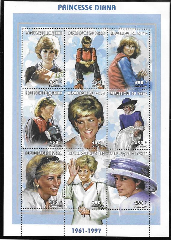 Chad Scott 714  MNH  Princess Diana