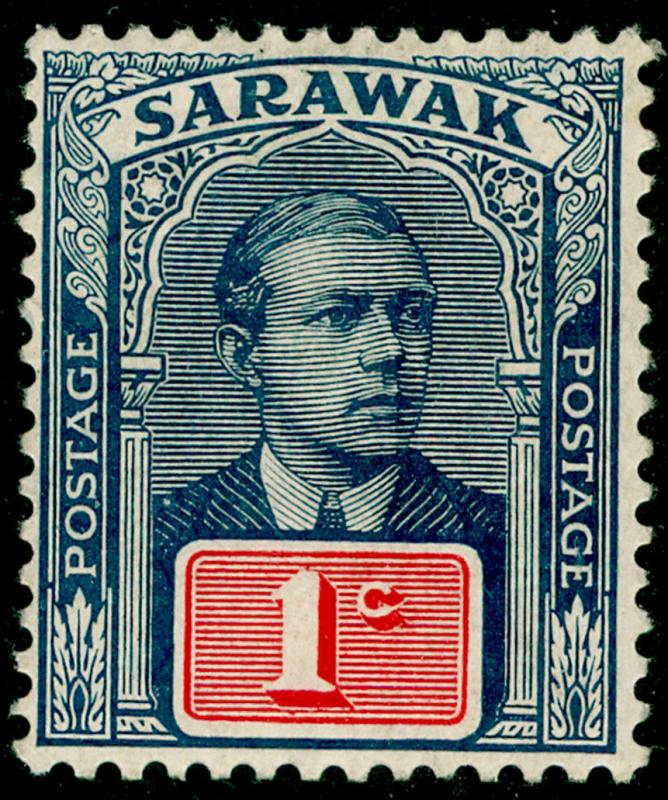 SARAWAK SG50, 1c slate-blue & red, LH MINT.