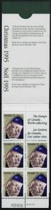 Canada 1586a Booklet MNH Christmas, Art (BK188b)