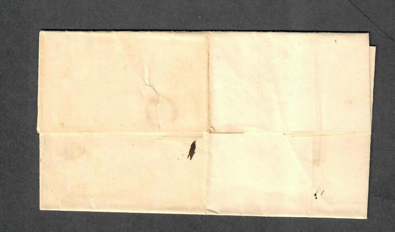 Nashville Aug 25 1849 Letter Signed Francis Fogg Stampless Cover