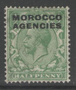 MOROCCO AGENCIES SG55b 1925 ½d GREEN FINE USED