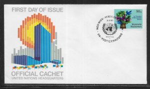 UN Vienna 1 50g Tree Headquarters Cachet FDC First Day Cover