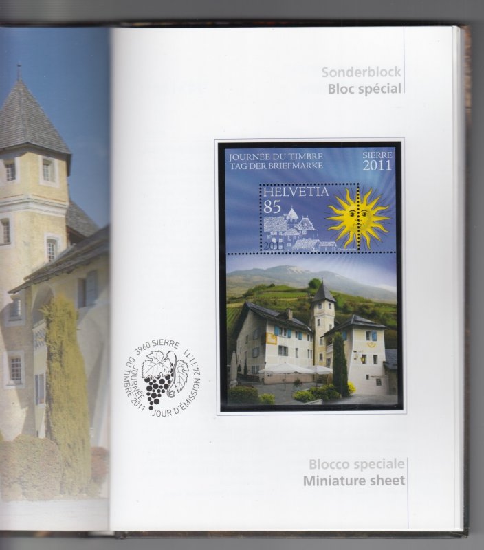 Switzerland 2011 Complete Yearbook MNH (with all stamps and blocks issued)