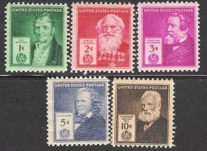 US Cat # 889-893, American Inventors, Mint-NH*-