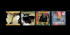 Canouan 2003 - Butterflies - Set of 4 Stamps - Scott #10-13 - MNH