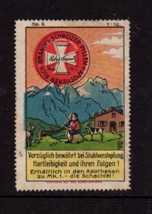 German Advertising Stamp - Laxan #8 Pastoral Scene - Artist J.P. Werth