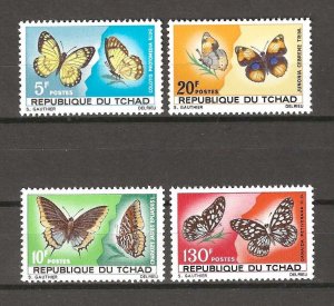 CHAD 1967 SG 175/178 MNH