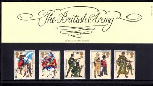 Great Britain 1983 British Army Mint MNH Set in Presentation Pack SC 1022-1026