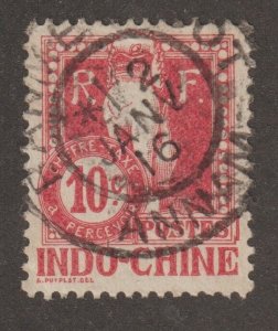 EDSROOM-17857 Indo China Annam J8 Used SON Jan 2, 1916