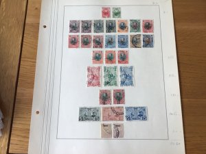 Bulgaria early mounted mint or used stamps on album page A6571