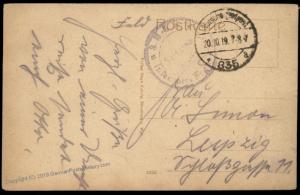 German 1919 Freikorps Grenzschutz Ost Strasburg Poland FP835a Feldpost Cov 87310