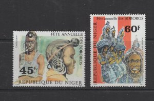 Niger #482-83  (1979 Bororo Festival set) VFMNH CV $1.00