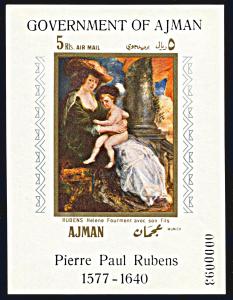 Ajman Michel Block 26 deluxe sheet, MNH, Rubens Painting souvenir sheet