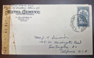 CMI) 1943. MEXICO. AZTEC BIRD. INDIGENOUS CULTURE. ENVELOPE SENT TO USA. XF