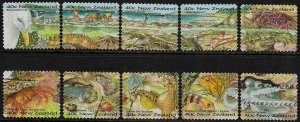 New Zealand #1344B-K Used Set - Seashore - Marine Life