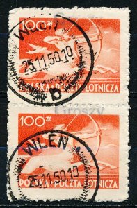 Poland #C26 Vert Pair GROSZY Used