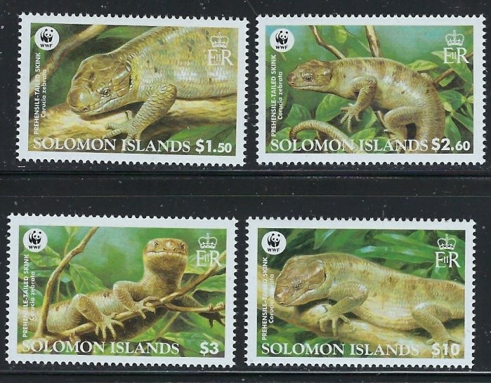 Solomon is 1035-38 MNH 2005 Skinks (fe4028)