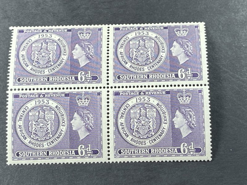 SOUTHERN RHODESIA # 79-MINT/NEVER HINGED---BLOCK OF 4---1953