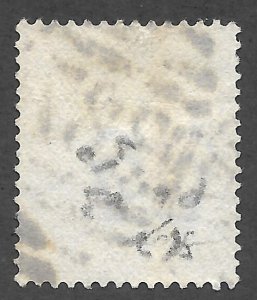 Doyle's_Stamps: Queen Victoria Oval Grid 387 Cancel, Scott #82, Plate 23