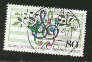 Germany Scott 1504 used 1987 Choral stamp