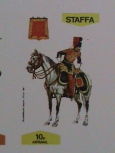 ​STAFFA-SCOTLAND -PROMOTION WORLD FAMOUS ON HORSE SOLDERS-IMPER S/S -EST.$14