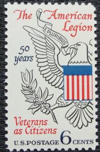 US #1369 MNH Single, The American Legion, SCV $.25