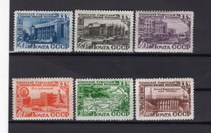 RUSSIA YR 1950,SC 1429-34,MI 1432-37,MNH,UZBEK REPUBLIC ANNIVER