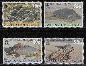 Ascension Scott #'s 750 - 753 MNH