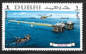 Dubai 117: 1r Offshore production platform and helicopter port, CTO, VF