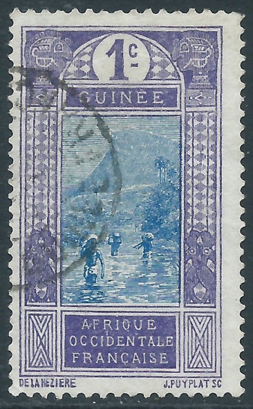 French Guinea, Sc #63, 1c Used