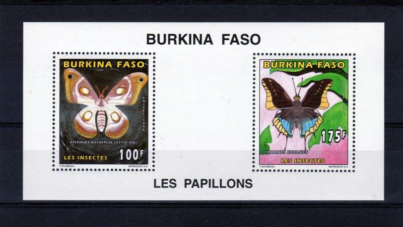 Burkina Faso 1996 Butterflies (2) Compound SS Mi.1419 & 1421