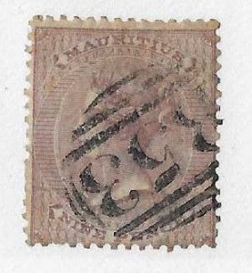 Mauritius Sc #29 9p dark violet used FVF