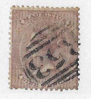 Mauritius Sc #29 9p dark violet used FVF