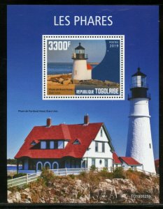 TOGO 2019  LIGHTHOUSES SOUVENIR  SHEET  MINT NH