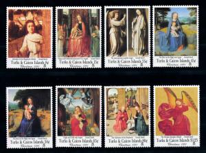 [75926] Turks & Caicos Islands 1991 Painting Gerard David Christmas Sheet MNH