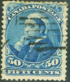 CANADA Scott 47 Queen Victoria 1893 CV $75 Deep Blue