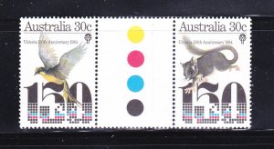 Australia 941a Stop Light Gutter Pair Set MNH Animals, Birds (D)